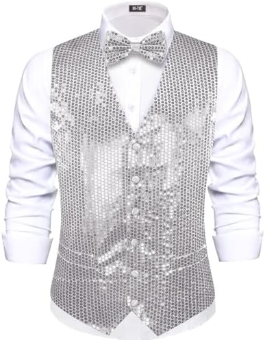 Amazon.com: Dress Up America Sequin Vest for Men and Women